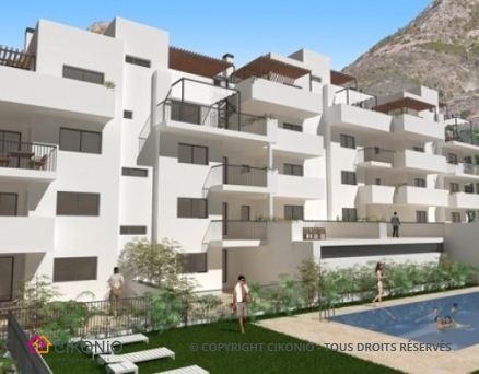 Costa del Sol Très beaux appartements à Benalmadena en trois chambres avec vue mer Cikonio